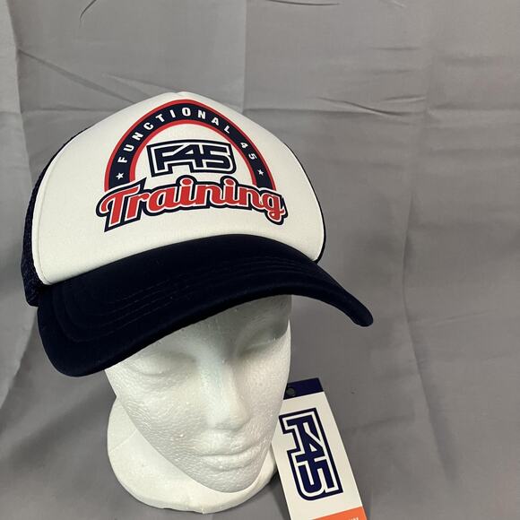 F45 Training Hat Cap Snap Back Trucker Mesh Athletic One Size Mens - Picture 1 of 12